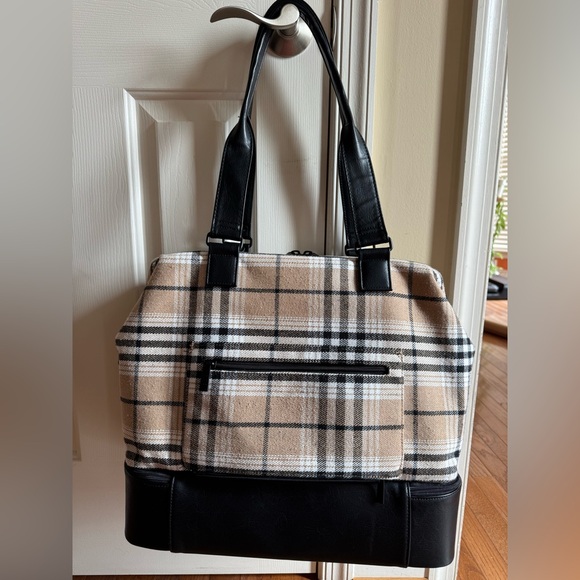 Beis mini weekender in plaid - Picture 1 of 4